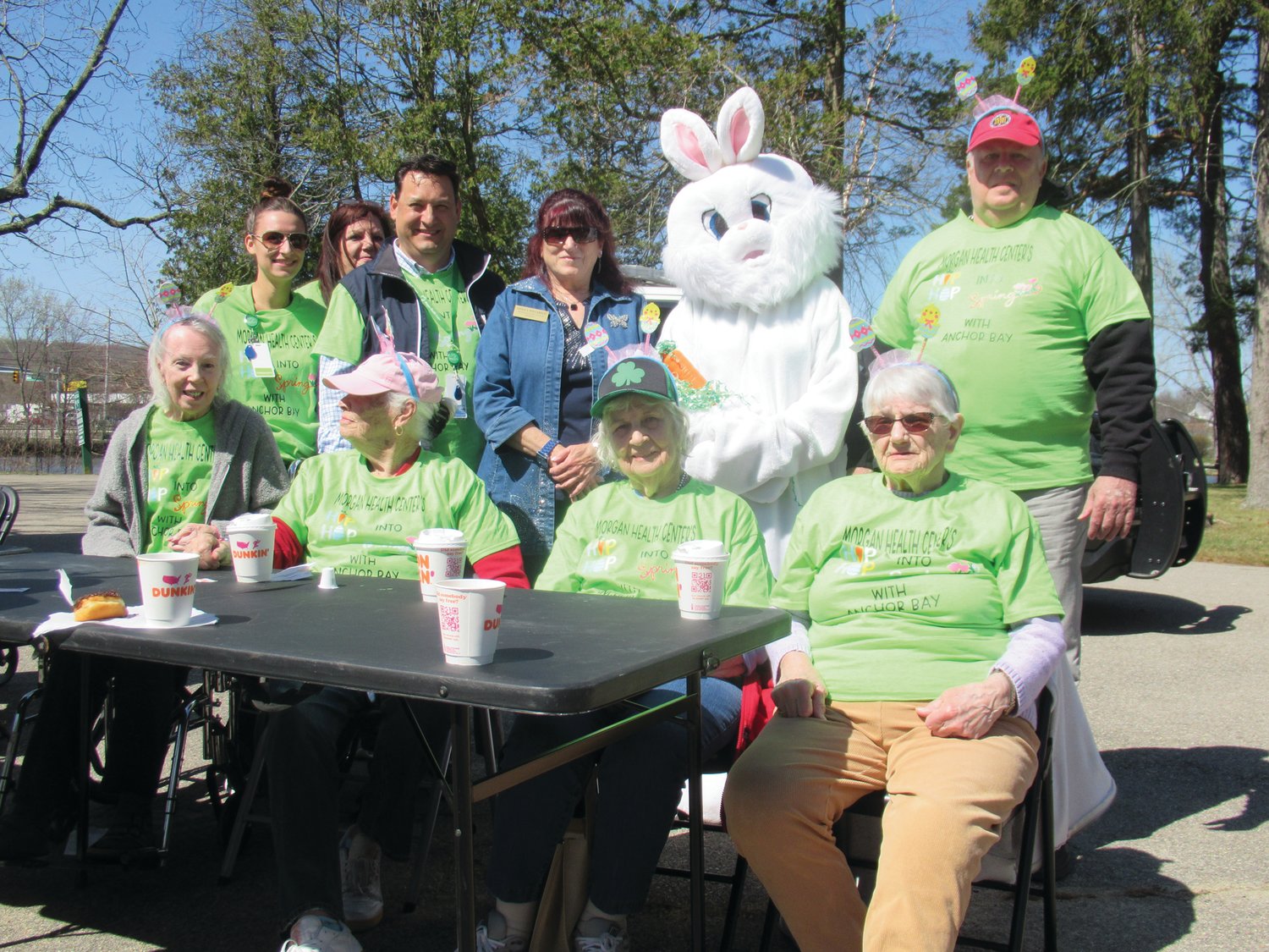 BUNNY EVENT: Many residents from Morgan Health Center and Anchor Bay at Pocasset enjoyed last week’s “Bunny Walk” inside War Memorial Park.